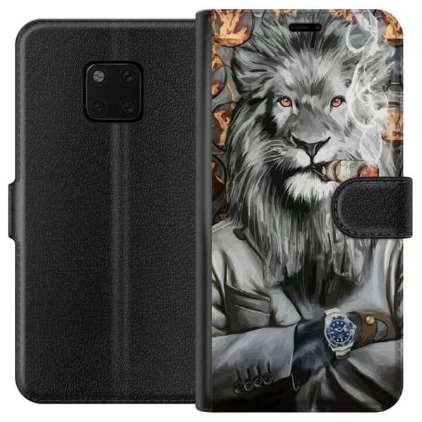 Huawei Mate 20 Pro Lompakkokotelo Rökande Lejon