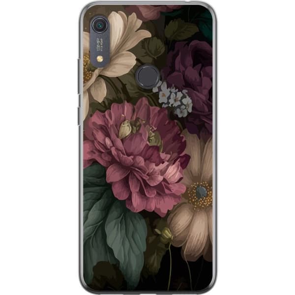 Huawei Y6s (2019) Läpinäkyvä kuori Kukat