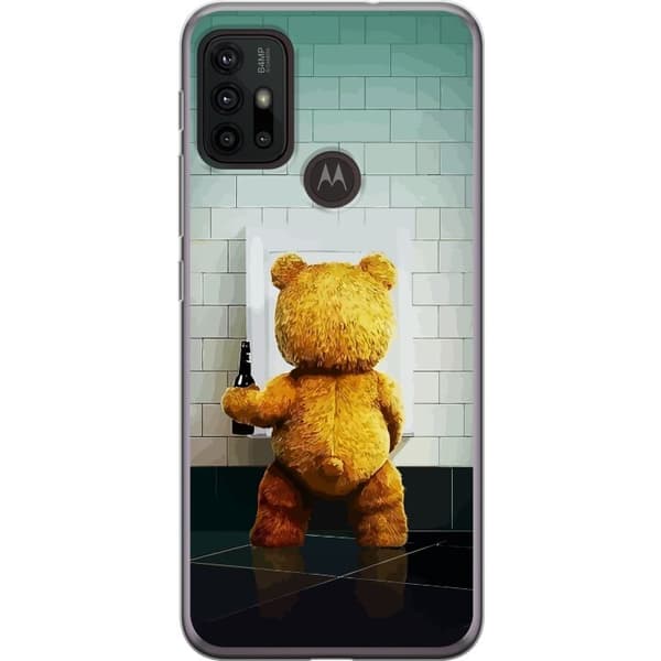 Motorola Moto G30 Genomskinligt Skal Full Björn