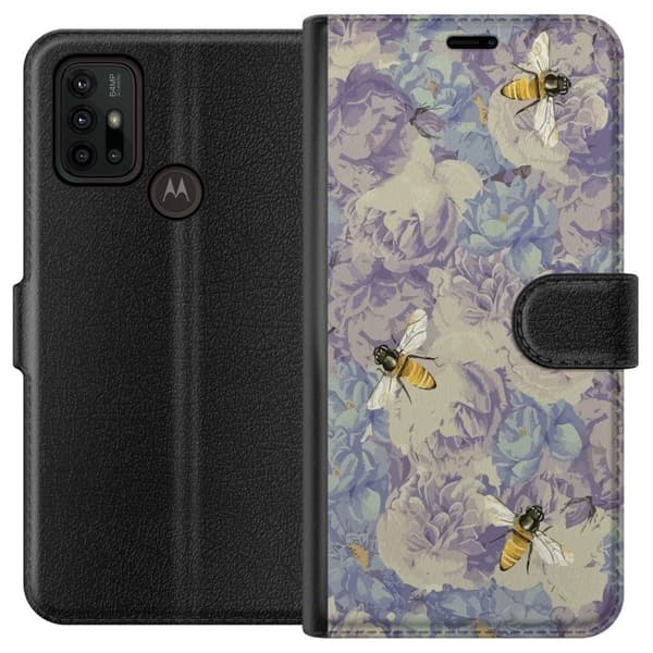 Motorola Moto G30 Lompakkokotelo Kukat