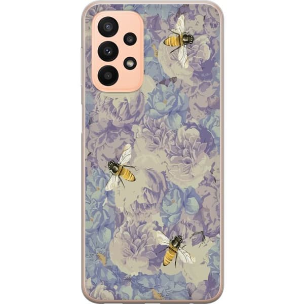 Samsung Galaxy A23 Gjennomsiktig deksel Blomster