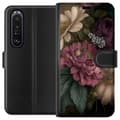 Miniatyrbild 1 av 3: Sony Xperia 1 III Plånboksfodral Blommor