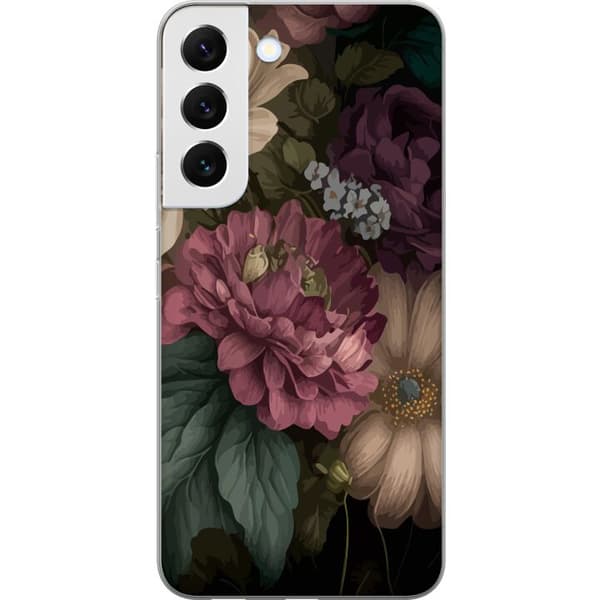 Samsung Galaxy S22+ 5G Gjennomsiktig deksel Blomster