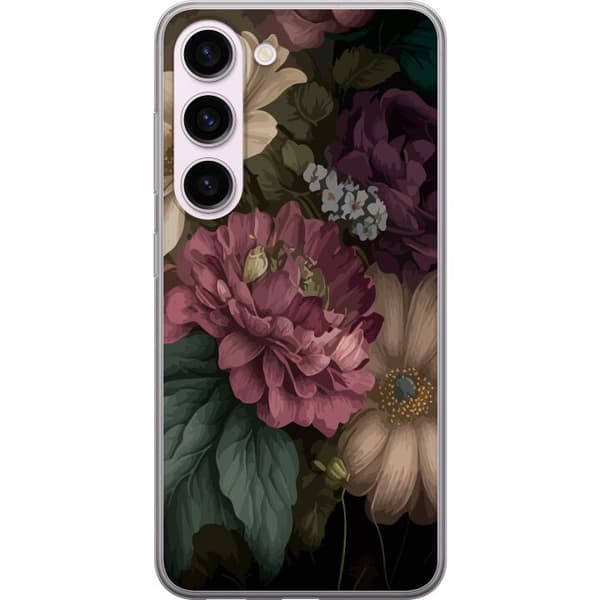 Samsung Galaxy S23 Genomskinligt Skal Blommor