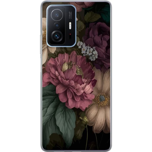 Xiaomi 11T Pro Gjennomsiktig deksel Blomster