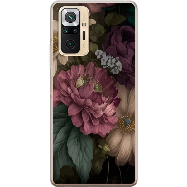 Xiaomi Redmi Note 10 Pro Genomskinligt Skal Blommor
