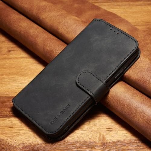 DG.MING Plånboksfodral för iPhone XR - Svart