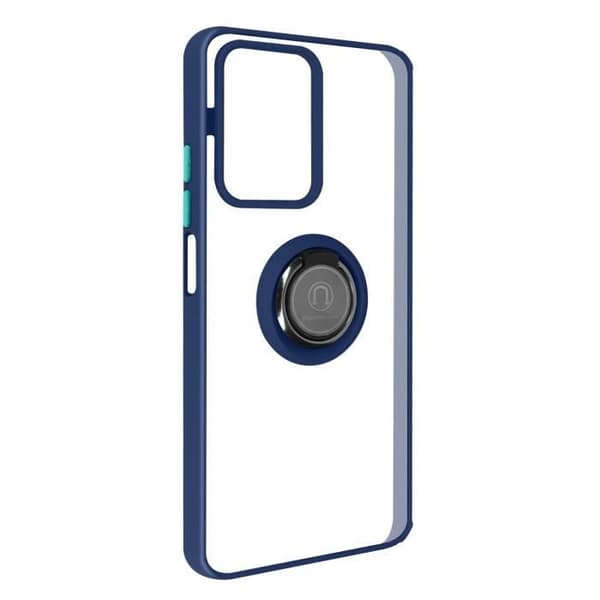 Coque - Xiaomi - 11T och 11T Pro - Metallring - Videostöd - Blå