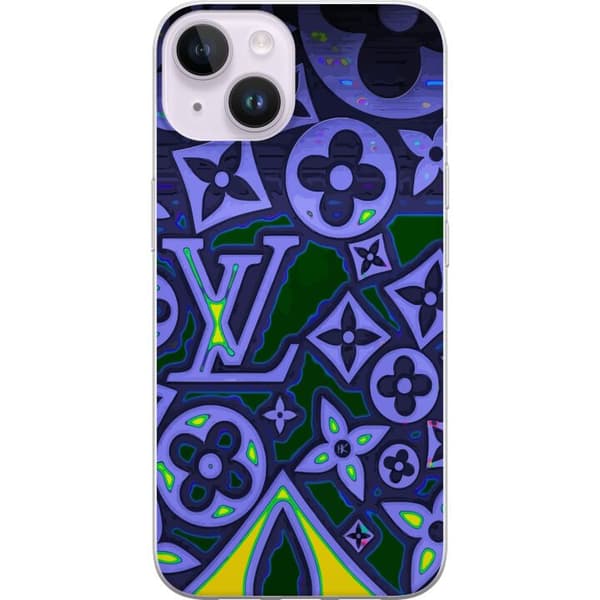 Apple iPhone 14 Gennemsigtig cover Neon LV