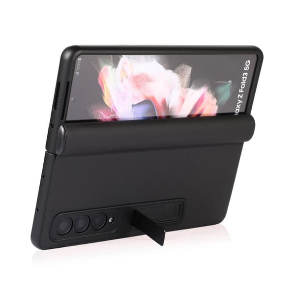 Samsung Galaxy Z Fold3 Mobilskal Fodral Läder - Svart