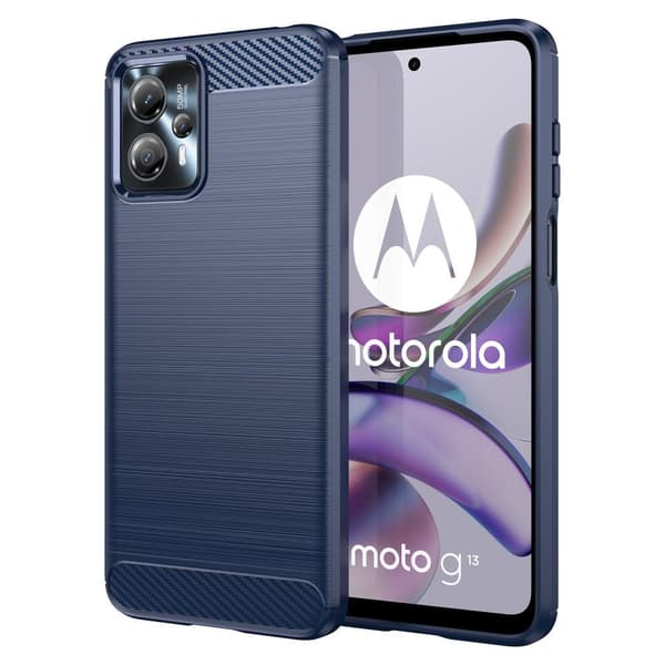 SKALO Motorola Moto G23 4G Armor Carbon Stødsikker TPU-cover