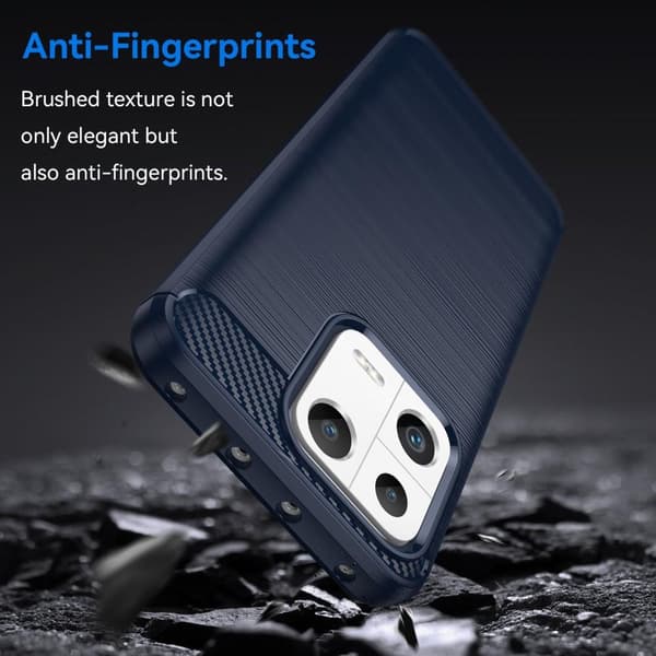 SKALO Xiaomi 13 5G Armor Carbon Iskunkestävä TPU suojakuori