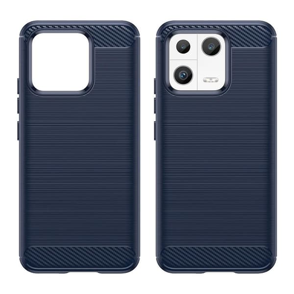 SKALO Xiaomi 13 5G Armor Carbon Iskunkestävä TPU suojakuori