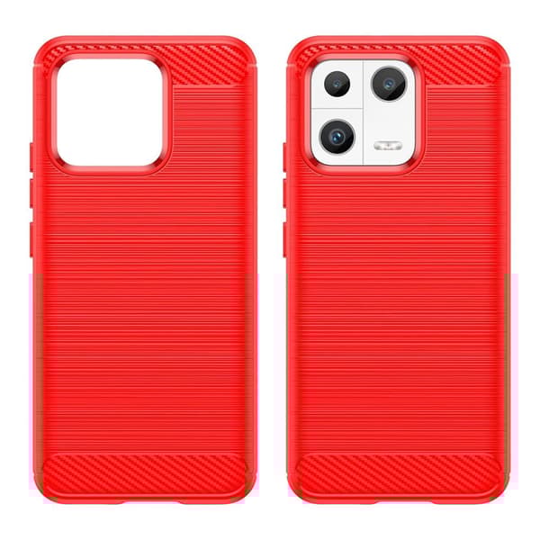 SKALO Xiaomi 13 5G Armor Carbon Iskunkestävä TPU suojakuori