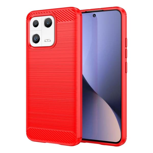 SKALO Xiaomi 13 5G Armor Carbon Iskunkestävä TPU suojakuori