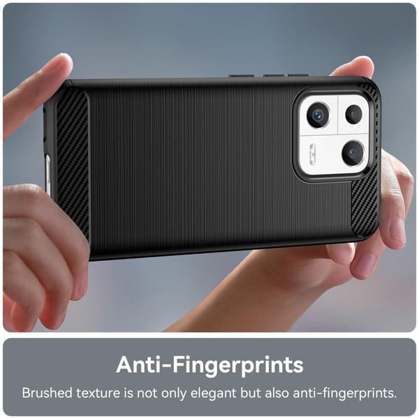 SKALO Xiaomi 13 5G Armor Carbon Iskunkestävä TPU suojakuori