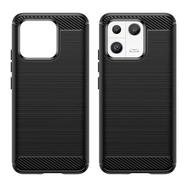 SKALO Xiaomi 13 5G Armor Carbon Iskunkestävä TPU suojakuori