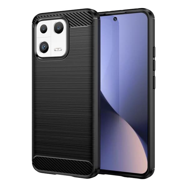 SKALO Xiaomi 13 5G Armor Carbon Iskunkestävä TPU suojakuori