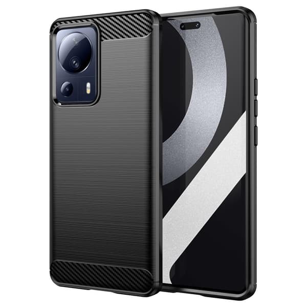 SKALO Xiaomi 13 Lite Armor Carbon Stöttåligt TPU-skal