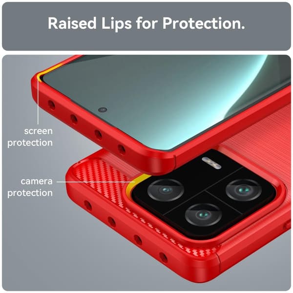 SKALO Xiaomi 13 Pro 5G Armor Carbon Stöttåligt TPU-skal