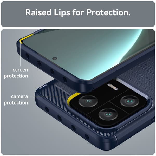 SKALO Xiaomi 13 Pro 5G Armor Carbon Stöttåligt TPU-skal