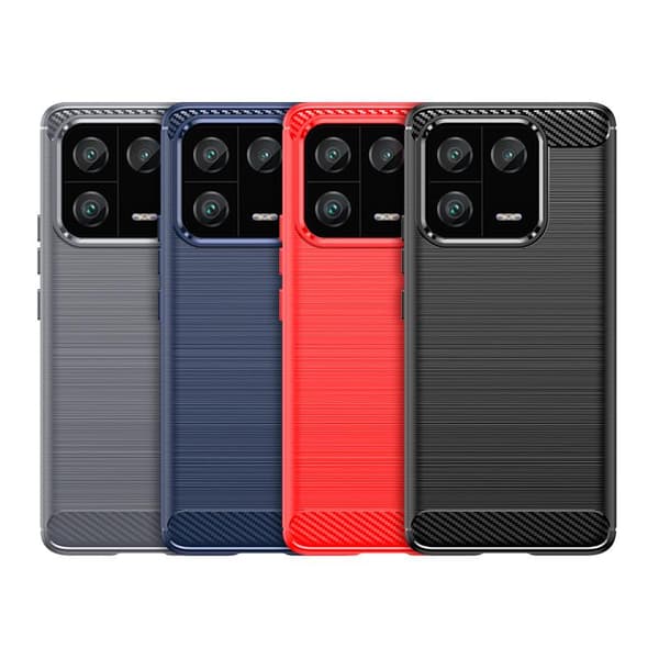 SKALO Xiaomi 13 Pro 5G Armor Carbon Stöttåligt TPU-skal