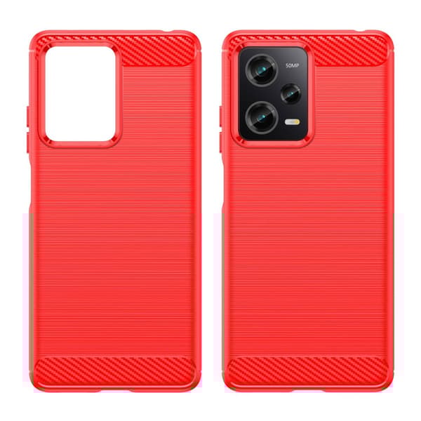 SKALO Xiaomi Redmi Note 12 Pro 5G Armor Carbon Stöttåligt TPU-skal