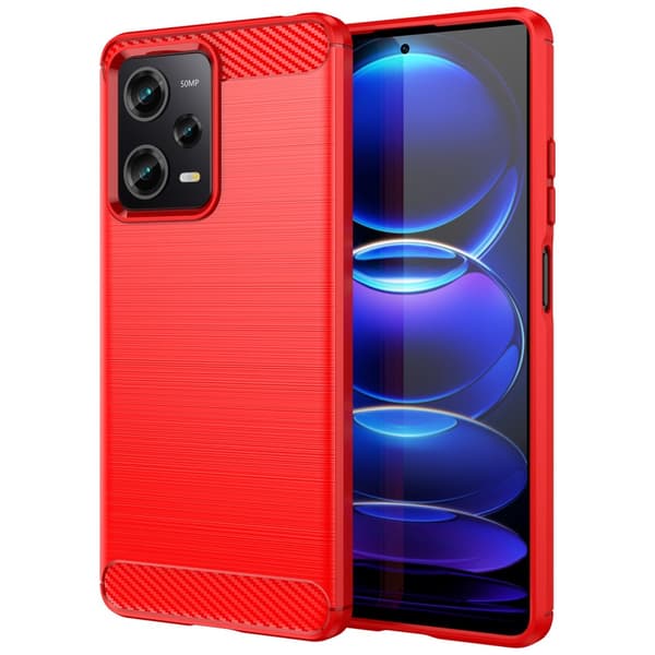 SKALO Xiaomi Redmi Note 12 Pro 5G Armor Carbon Stöttåligt TPU-skal