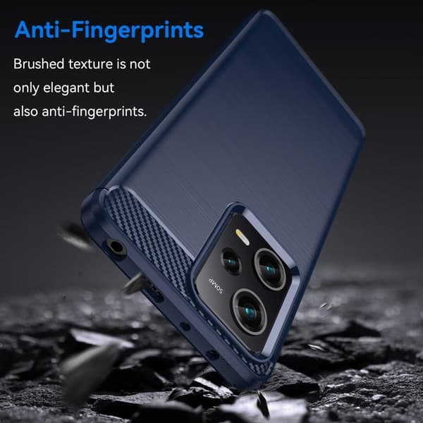 SKALO Xiaomi Redmi Note 12 Pro 5G Armor Carbon Stöttåligt TPU-skal