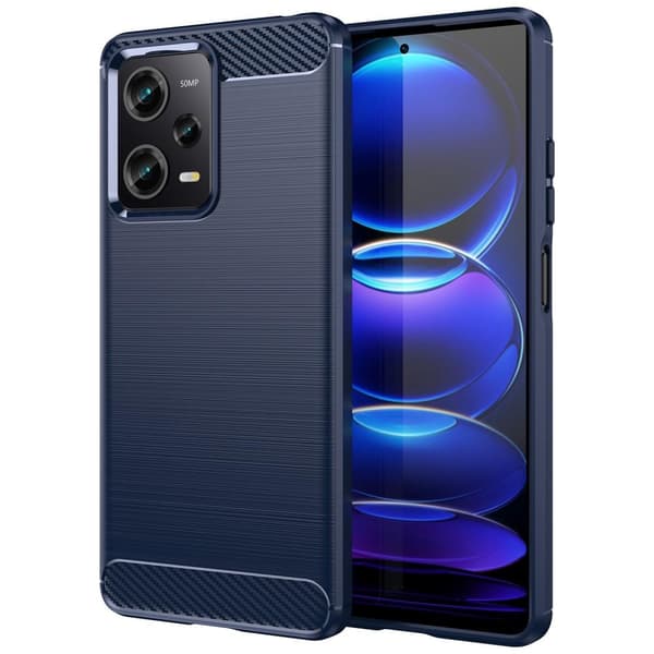 SKALO Xiaomi Redmi Note 12 Pro 5G Armor Carbon Stöttåligt TPU-skal