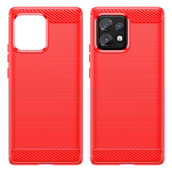 SKALO Motorola Edge 40 Pro 5G Armor Carbon Iskunkestävä TPU suojakuori