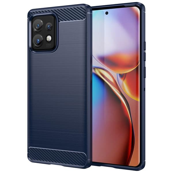 SKALO Motorola Edge 40 Pro 5G Armor Carbon Iskunkestävä TPU suojakuori