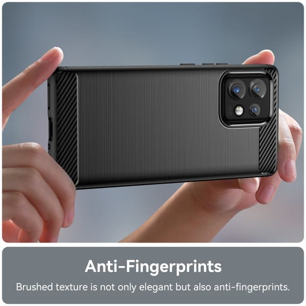 SKALO Motorola Edge 40 Pro 5G Armor Carbon Iskunkestävä TPU suojakuori
