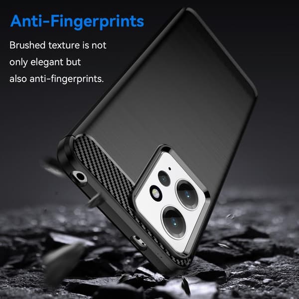 SKALO Xiaomi Redmi Note 12 4G Armor Carbon Stöttåligt TPU-skal