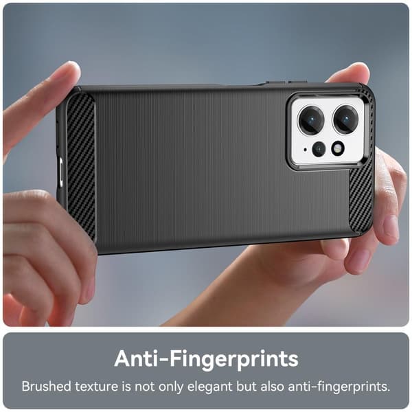 SKALO Xiaomi Redmi Note 12 4G Armor Carbon Stöttåligt TPU-skal