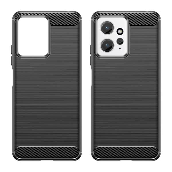 SKALO Xiaomi Redmi Note 12 4G Armor Carbon Stöttåligt TPU-skal
