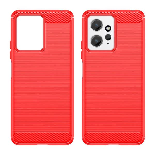 SKALO Xiaomi Redmi Note 12 4G Armor Carbon Stöttåligt TPU-skal