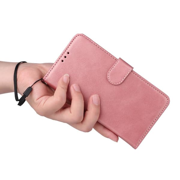 SKALO Xiaomi Redmi 12C 4G Lompakkokotelo PU-nahkaa - Pinkki