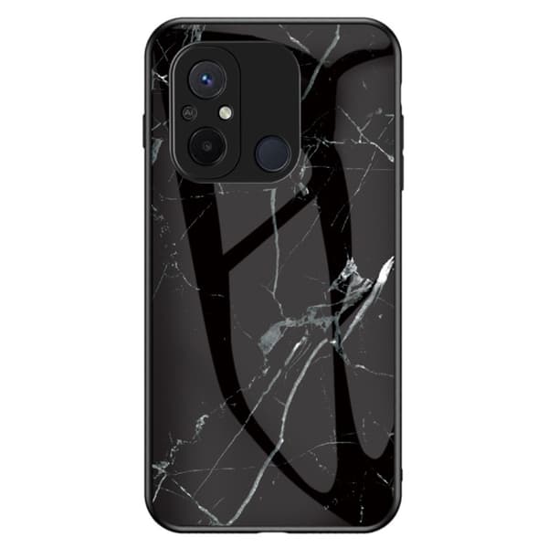 SKALO Xiaomi Redmi 12C 4G Marmori karkaistu lasi TPU-suojakuori - #4