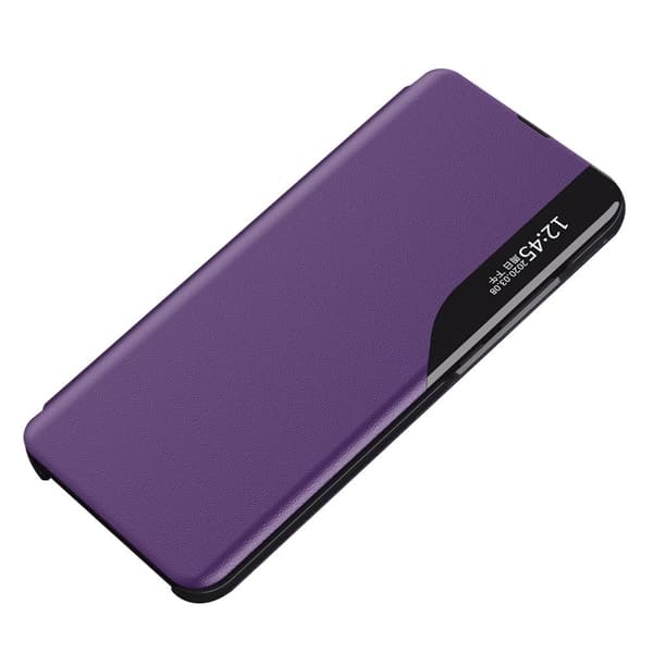 SKALO Xiaomi Redmi 12C 4G Clear View Window Case - Violetti