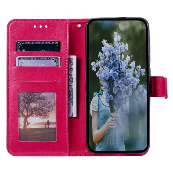 SKALO Xiaomi Redmi 12C 4G Mandala Flip Cover - Cerise