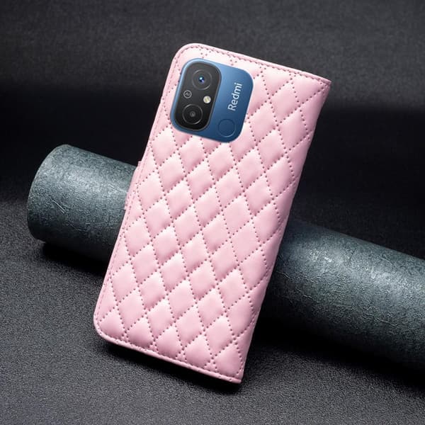 SKALO Xiaomi Redmi 12C 4G BINFEN COLOR Quiltet Pung - Pink