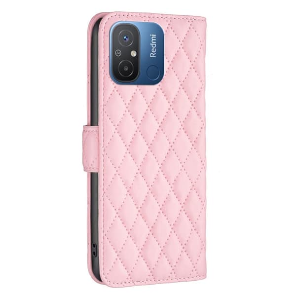 SKALO Xiaomi Redmi 12C 4G BINFEN COLOR Quiltet Pung - Pink