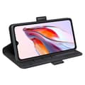 Pikkukuva 3 / 9: SKALO Xiaomi Redmi 12C 4G Premium Wallet Lompakkokotelo - Musta
