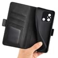 Pikkukuva 5 / 9: SKALO Xiaomi Redmi 12C 4G Premium Wallet Lompakkokotelo - Musta
