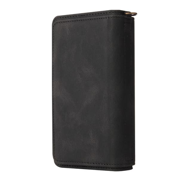 SKALO Xiaomi Redmi 12C 4G Big Wallet 17-FACK Plånboksfodral - Svart