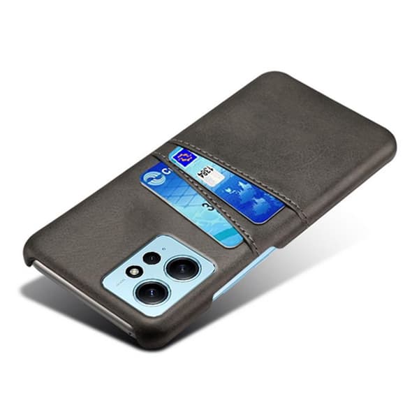 SKALO Xiaomi Redmi Note 12 4G PU-læder Kortholder Cover - Sort