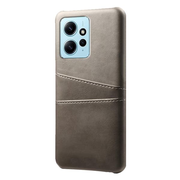 SKALO Xiaomi Redmi Note 12 4G PU-nahkainen Korttikotelo - Harmaa
