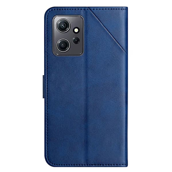 SKALO Xiaomi Redmi Note 12 4G PU læderpung med prægning - Blå