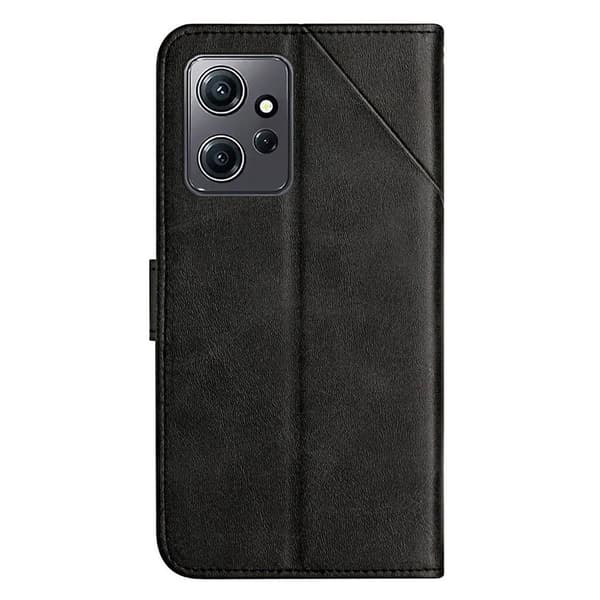 SKALO Xiaomi Redmi Note 12 4G Embossed Plånboksfodral i PU-Läder - Svart